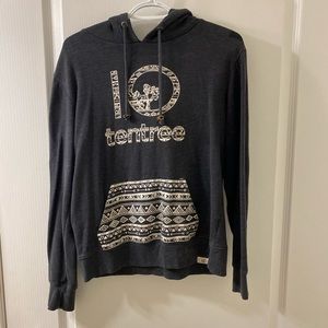 10 tree grey and white size medium sweater